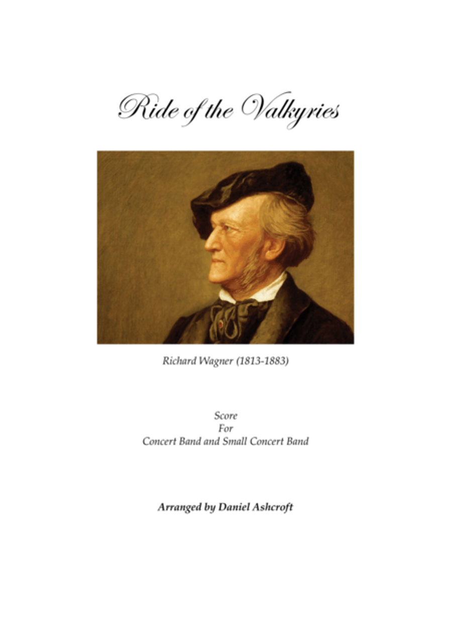 Wagner's Ride of the Valkyries - Score Only Concert Band scores gallery preview page 1