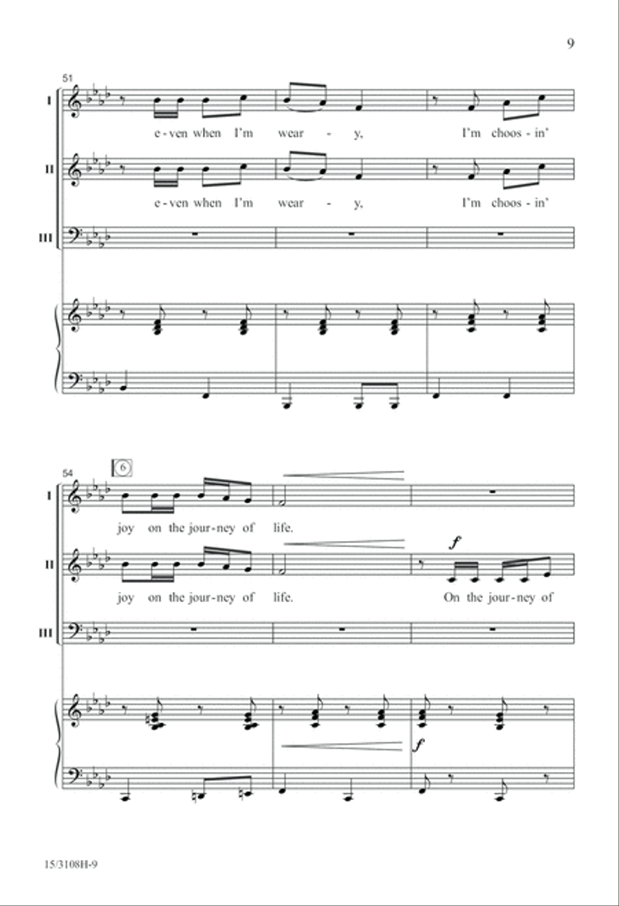 Joy On the Journey of Life 3-Part scores gallery preview page 9