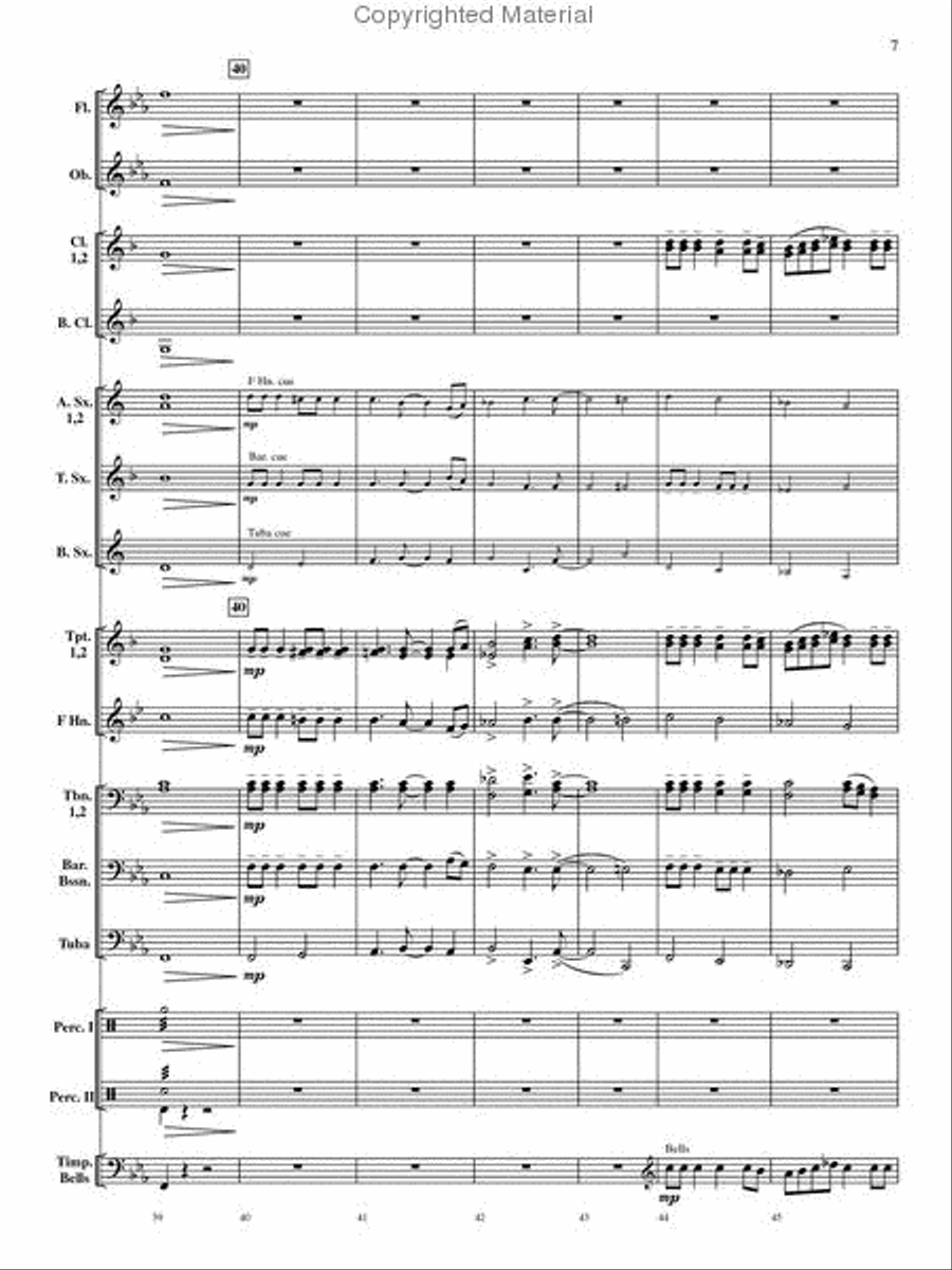 Rondo on a Modal Theme Concert Band scores gallery preview page 8