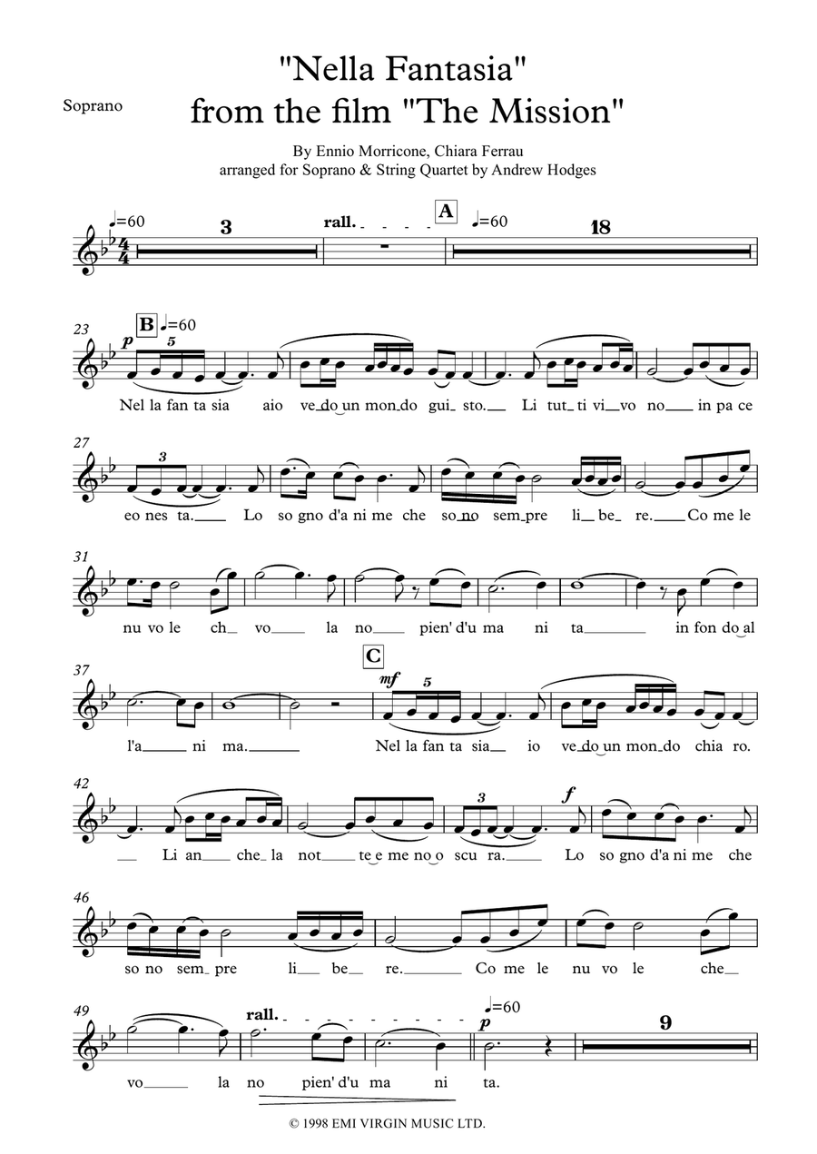 Nella Fantasia String Quartet scores gallery preview page 5
