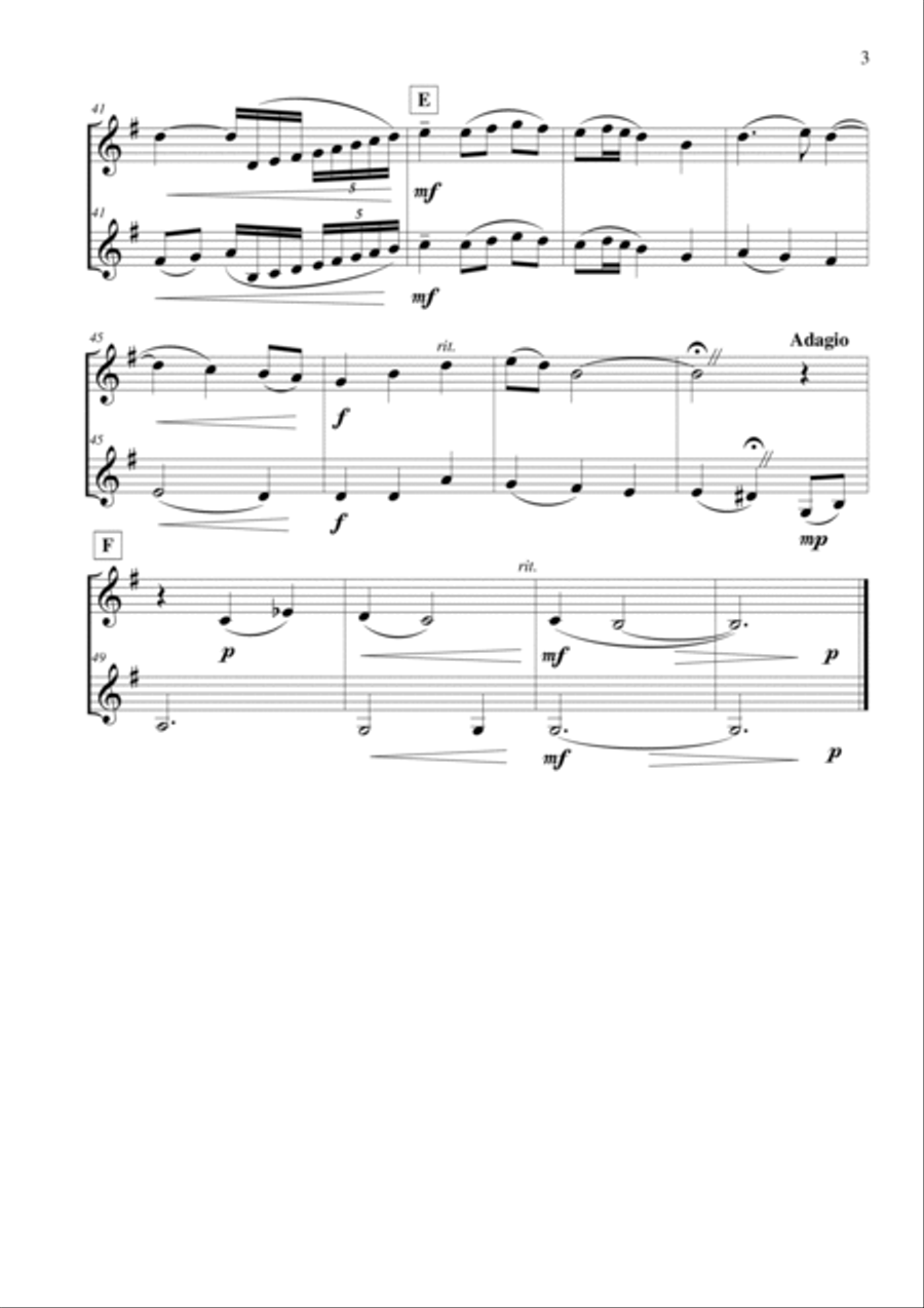 Be Thou My Vision Be Thou My Vision Clarinet Duet scores gallery preview page 4