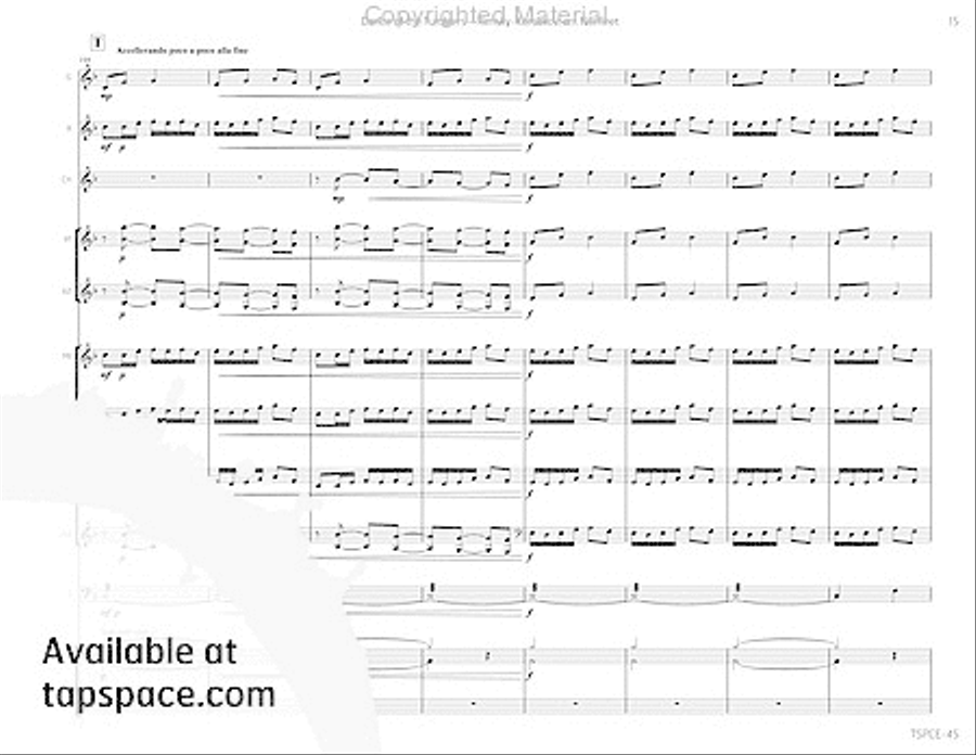 Dance of the Tumblers Percussion Ensemble scores gallery preview page 18