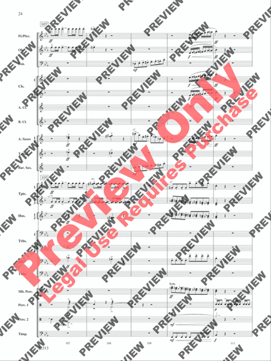 In the Center Ring Concert Band scores gallery preview page 25