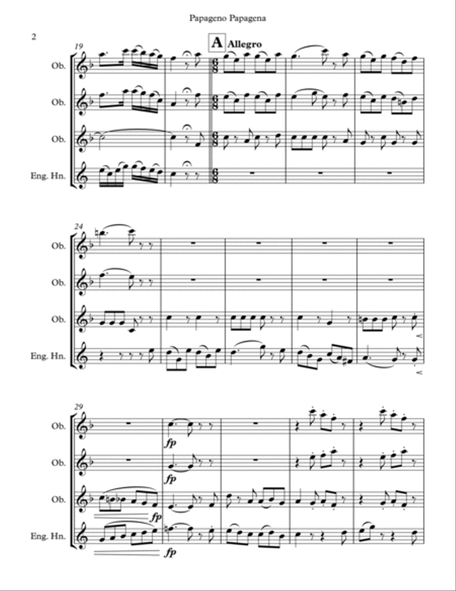 Papageno Papagena from 