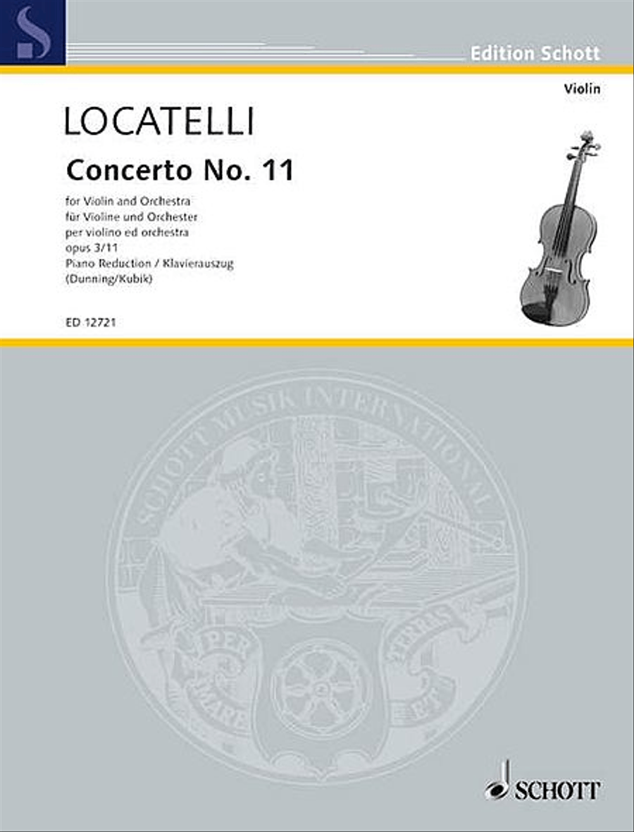 Concerto No. 11 in A Major, Op. 3 Violin Solo scores gallery preview page 1