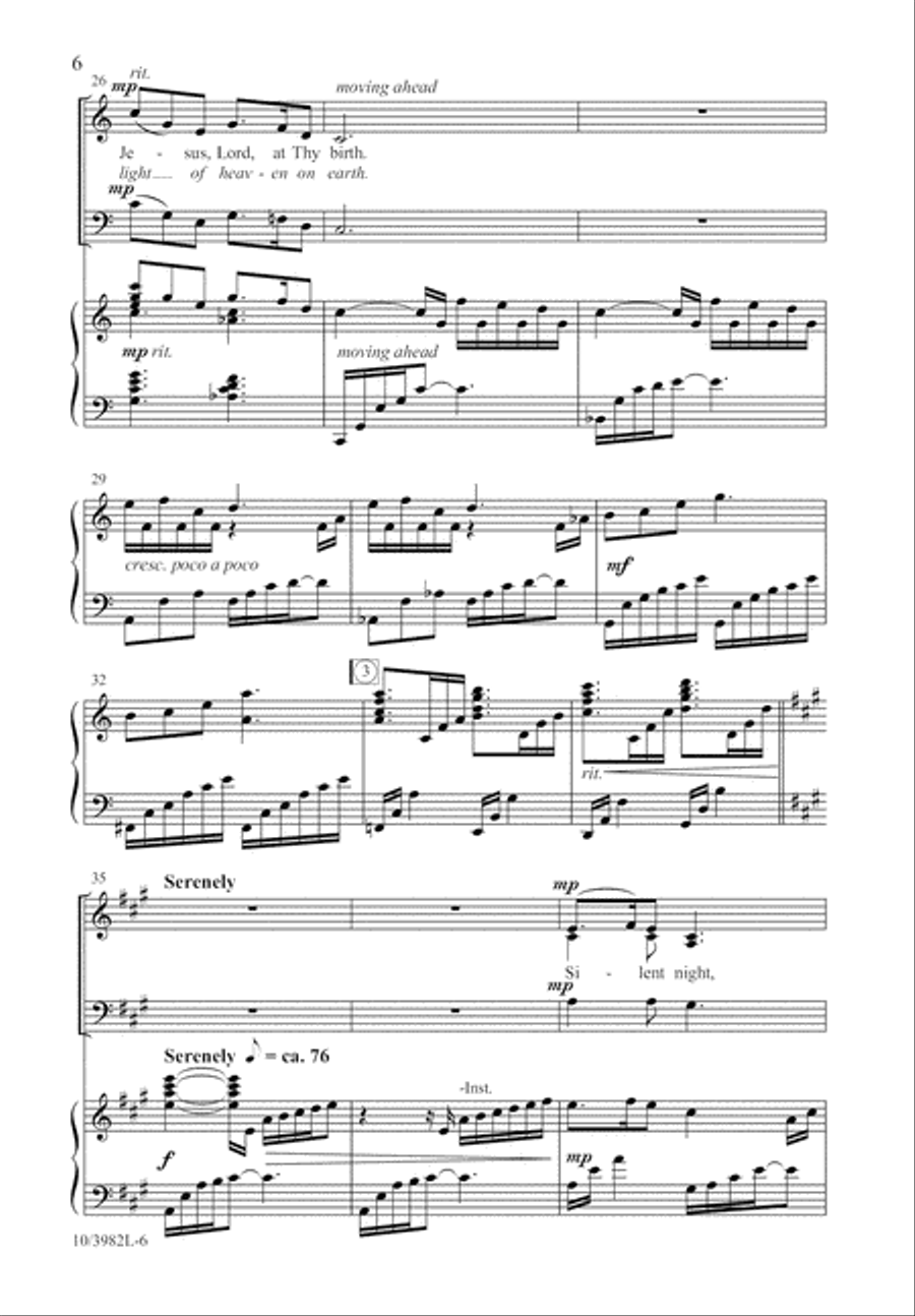 Silent Night, Holy Night Silent Night, Holy Night 3-Part scores gallery preview page 7