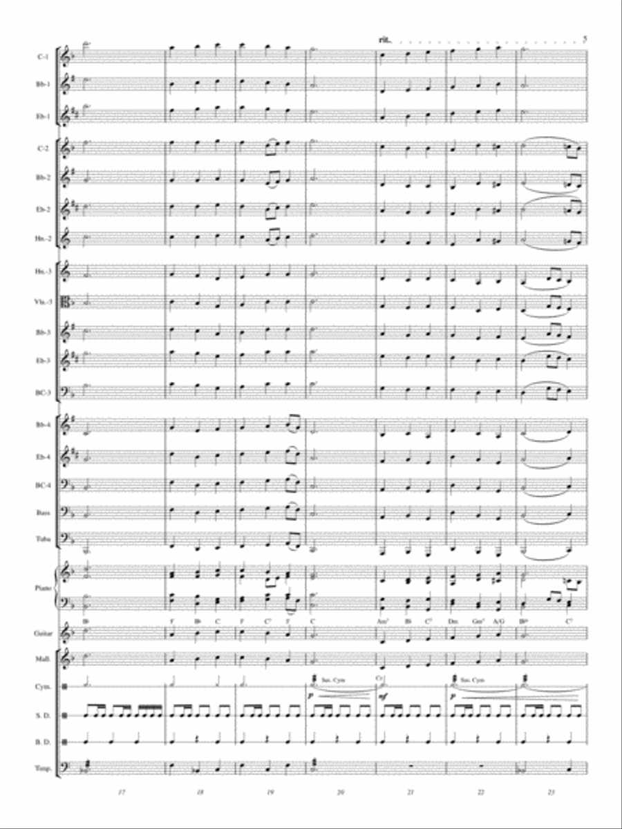A Festival of Hymns A Festival of Hymns Concert Band scores gallery preview page 4