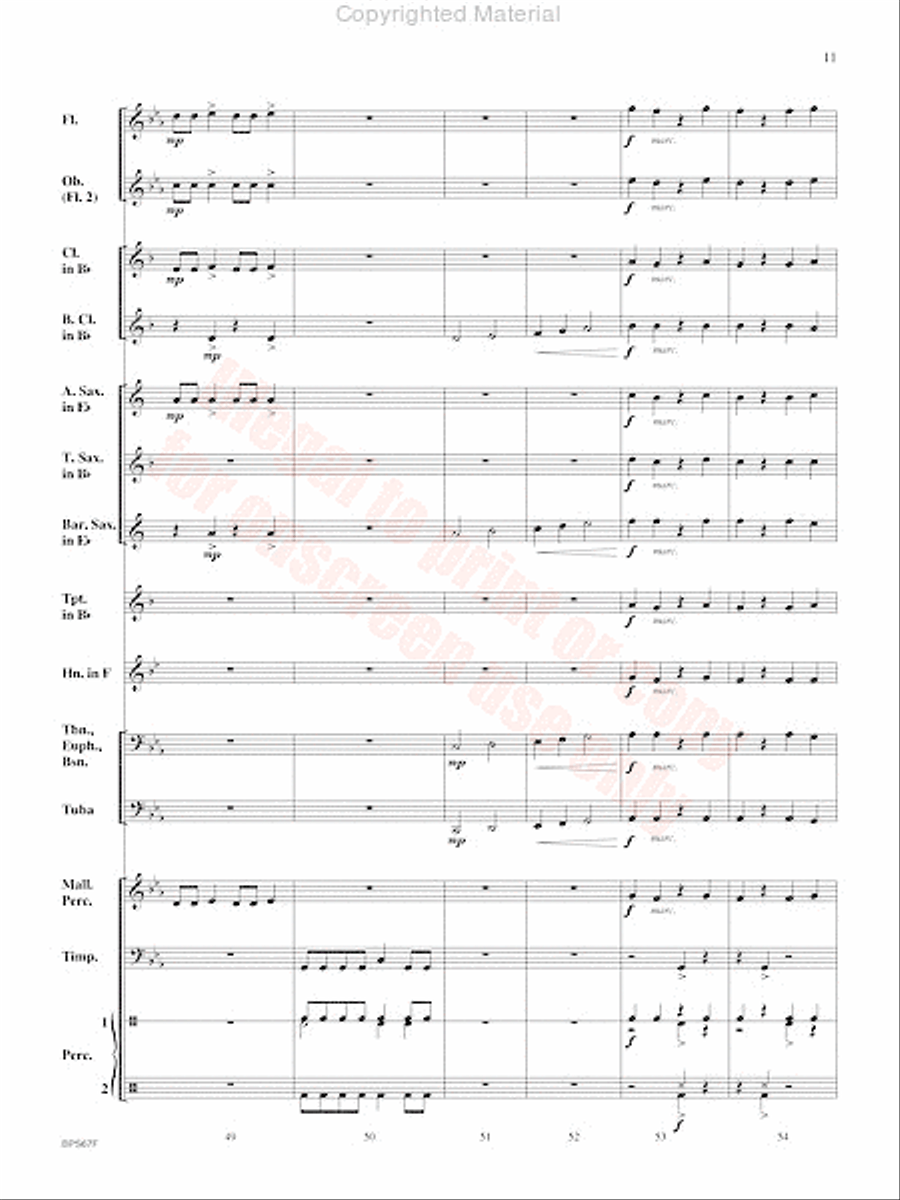 Aftershock Concert Band scores gallery preview page 12