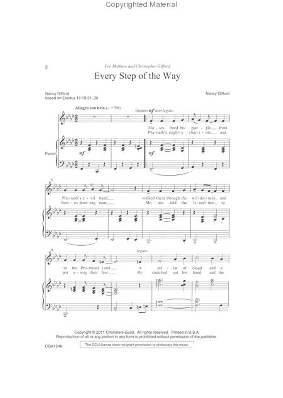 Every Step of the Way 2-Part scores gallery preview page 2