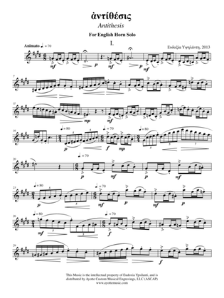 Antithesis for Solo English Horn