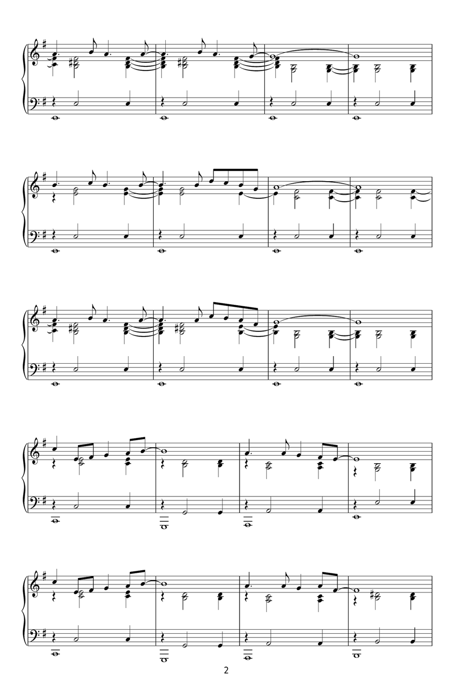 Sur Le Fil Piano Solo scores gallery preview page 2