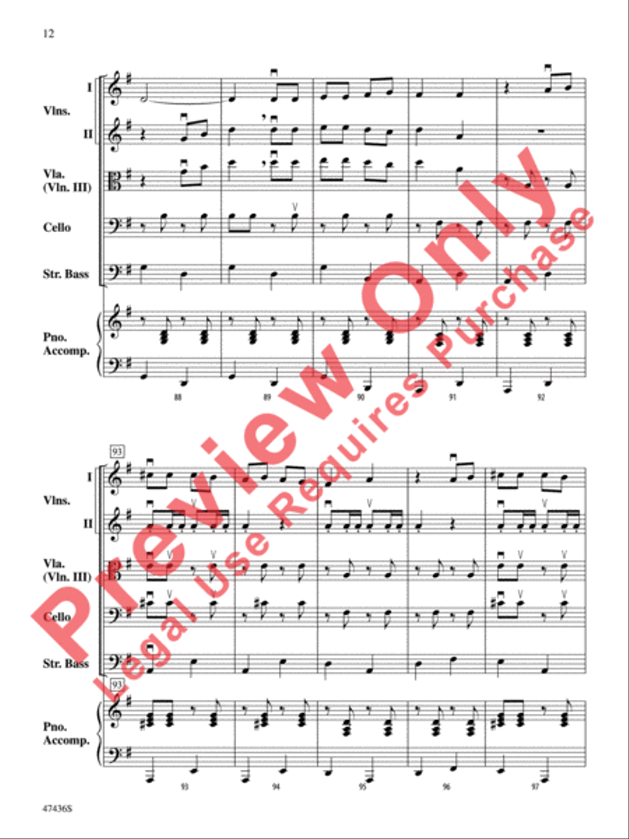 La Fiesta de Cuerdas La Fiesta de Cuerdas String Orchestra scores gallery preview page 13