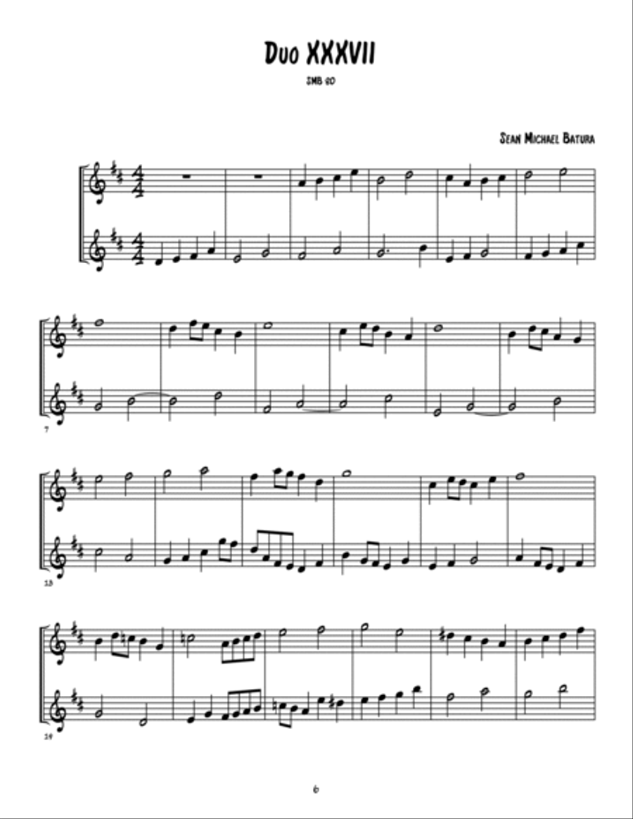 Music from the First Age, Volume V (9 duets for flute, recorder, tin whistle and more) Small Ensemble scores gallery preview page 6