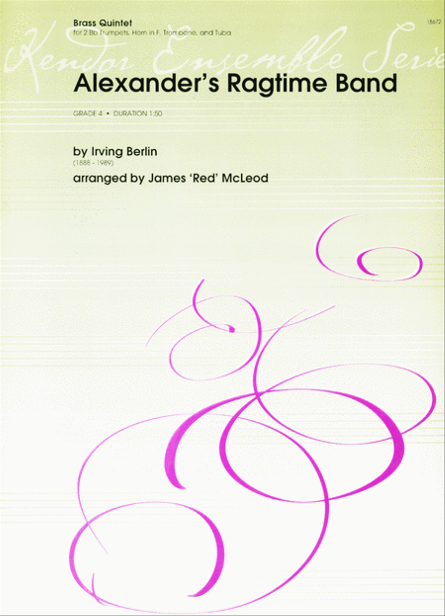 Alexander's Ragtime Band Trombone scores gallery preview page 1