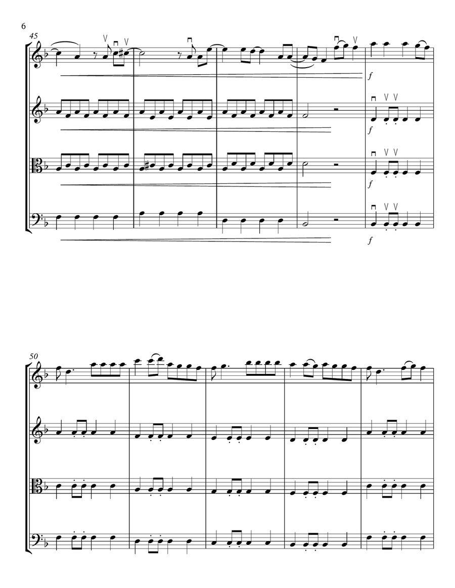 High Hopes String Quartet scores gallery preview page 6