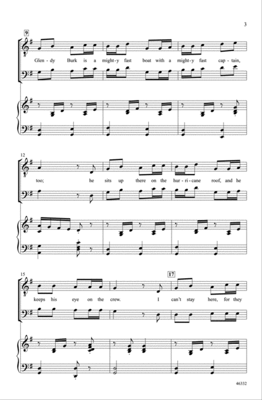 The Glendy Burk Choir scores gallery preview page 2