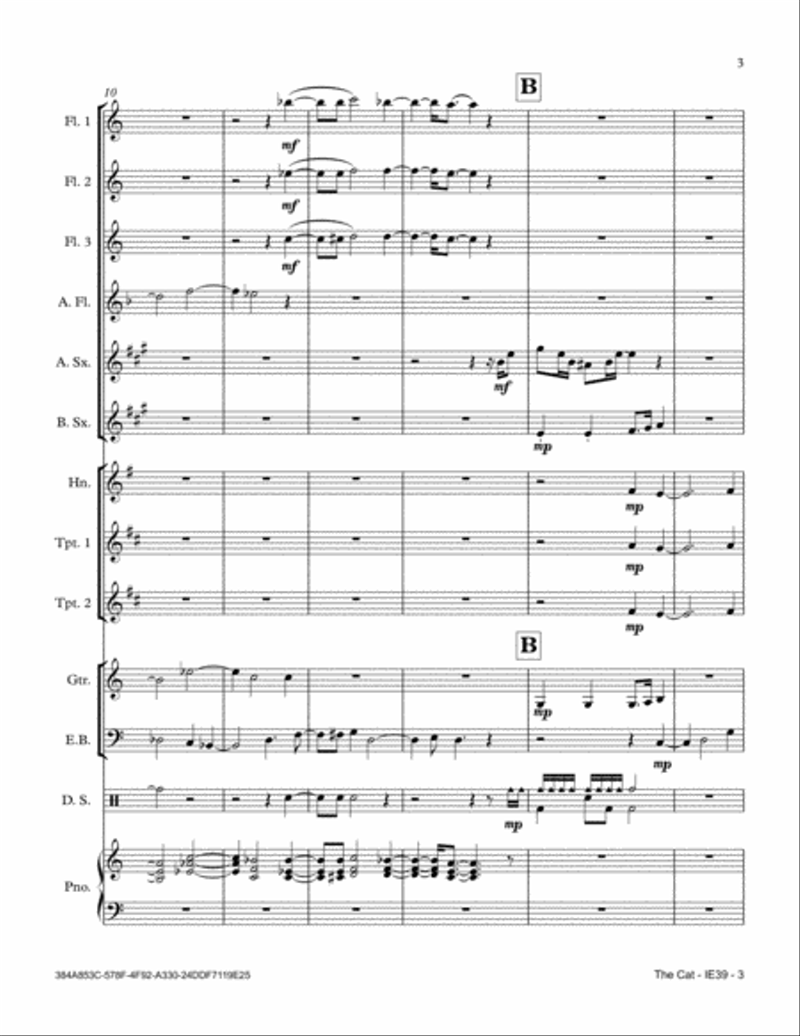 The Cat The Cat Full Orchestra scores gallery preview page 3