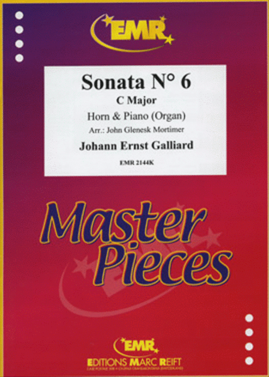 Sonata No. 6 in C Major Horn scores gallery preview page 1