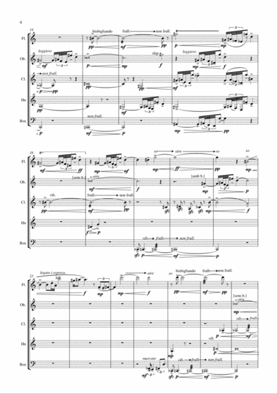 Getsemaní519 Getsemaní519 Woodwind Quintet scores gallery preview page 6