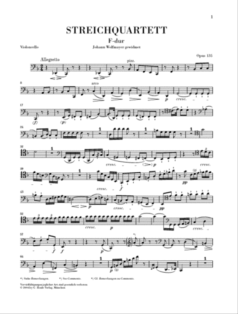 String Quartet F Major Op. 135 String Quartet scores gallery preview page 5