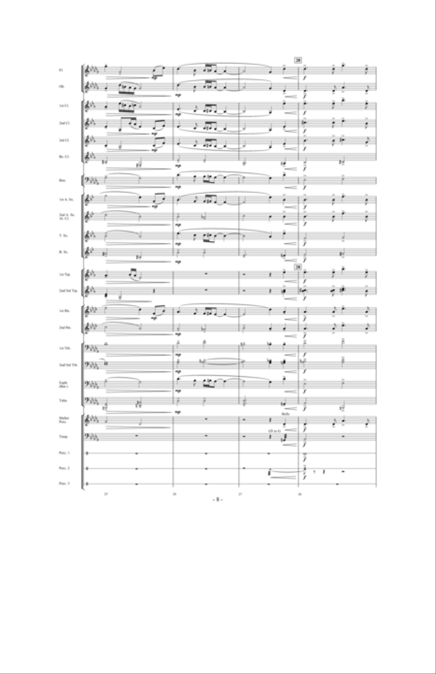 A Quiet Journey Home Concert Band scores gallery preview page 7