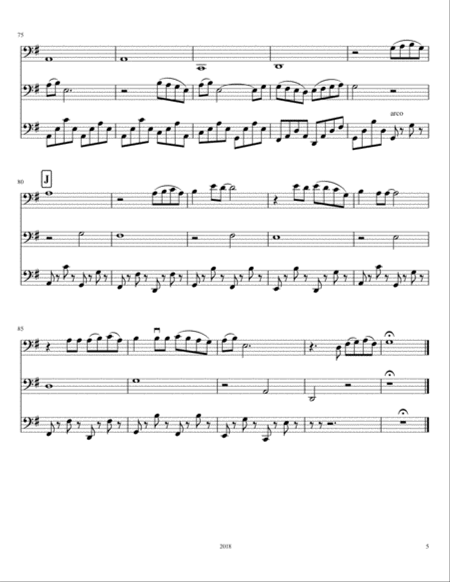 Vincent (Starry Starry Night) String Trio scores gallery preview page 5