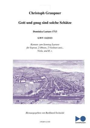 Graupner Christoph Cantata Gott und gnug sind solche Schätze GWV 1123/13