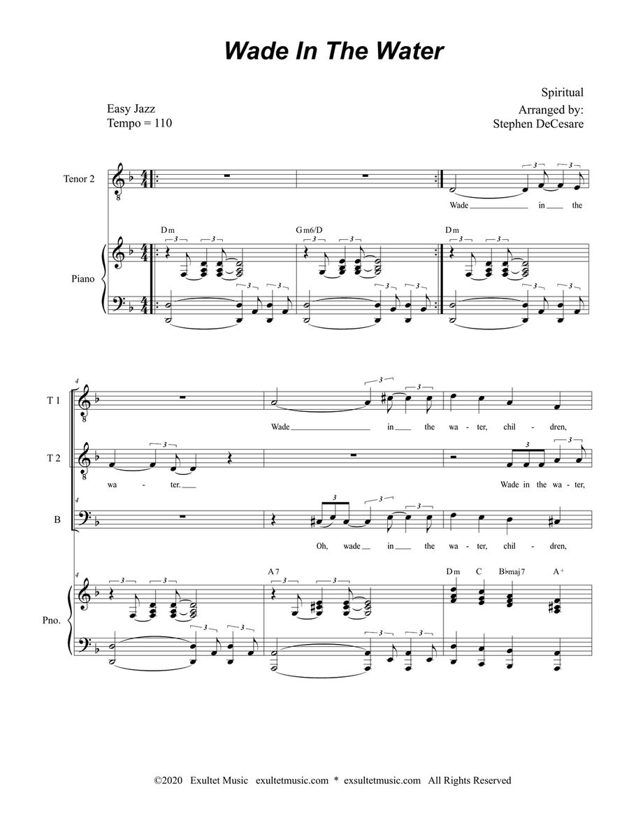 Wade In The Water (TTB) Wade In The Water (TTB) TTB scores gallery preview page 1