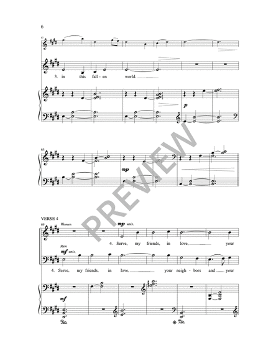 Go My Friends in Grace 4-Part scores gallery preview page 4
