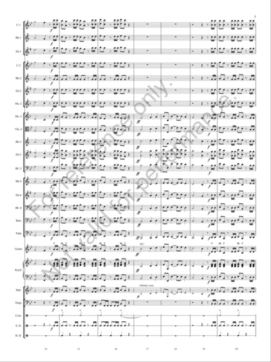 Hallelujah Chorus Concert Band scores gallery preview page 4