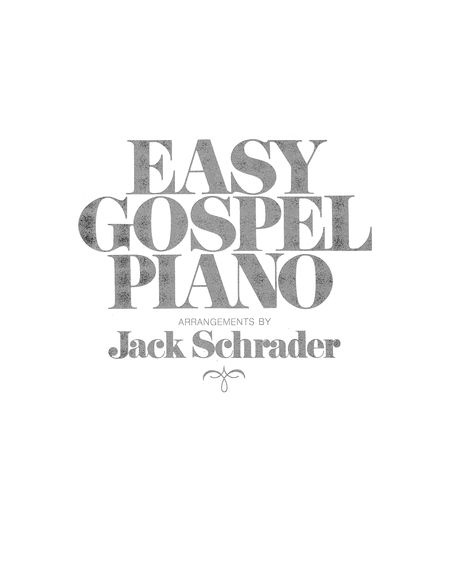 Easy Gospel Piano-Digital Download