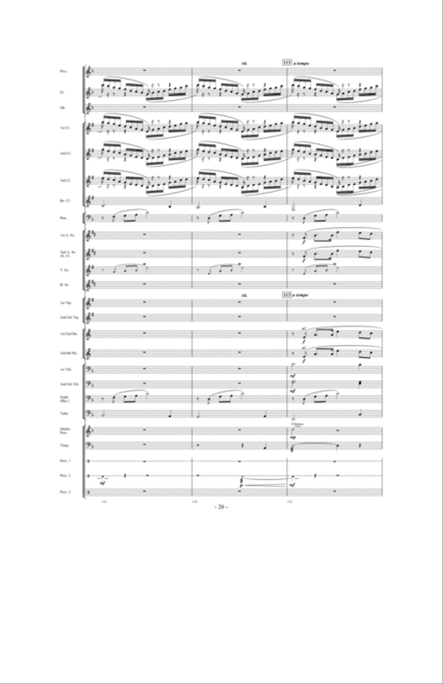 When The Tears Fell Concert Band scores gallery preview page 25