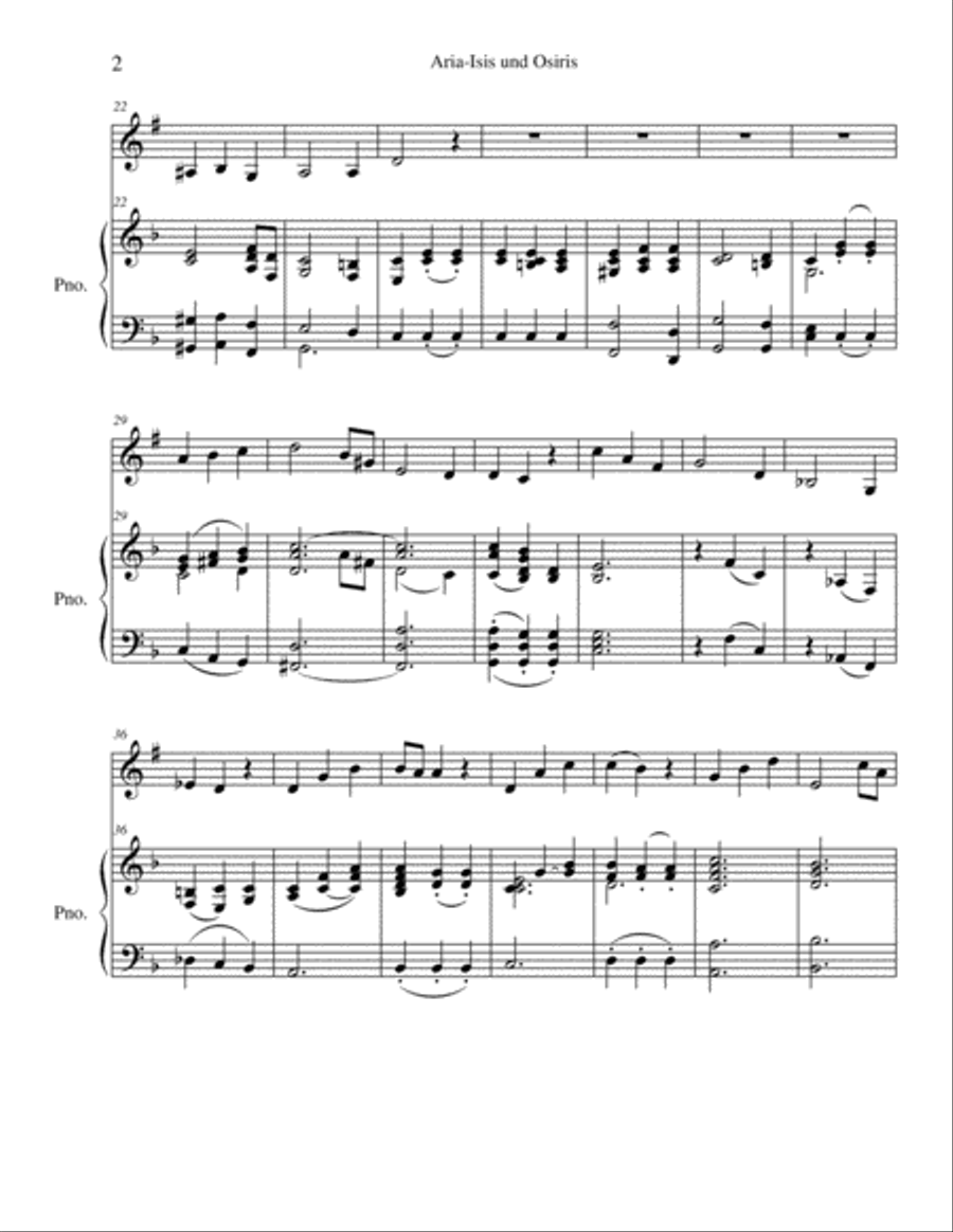 Seven Mozart Art Songs Clarinet Solo scores gallery preview page 6