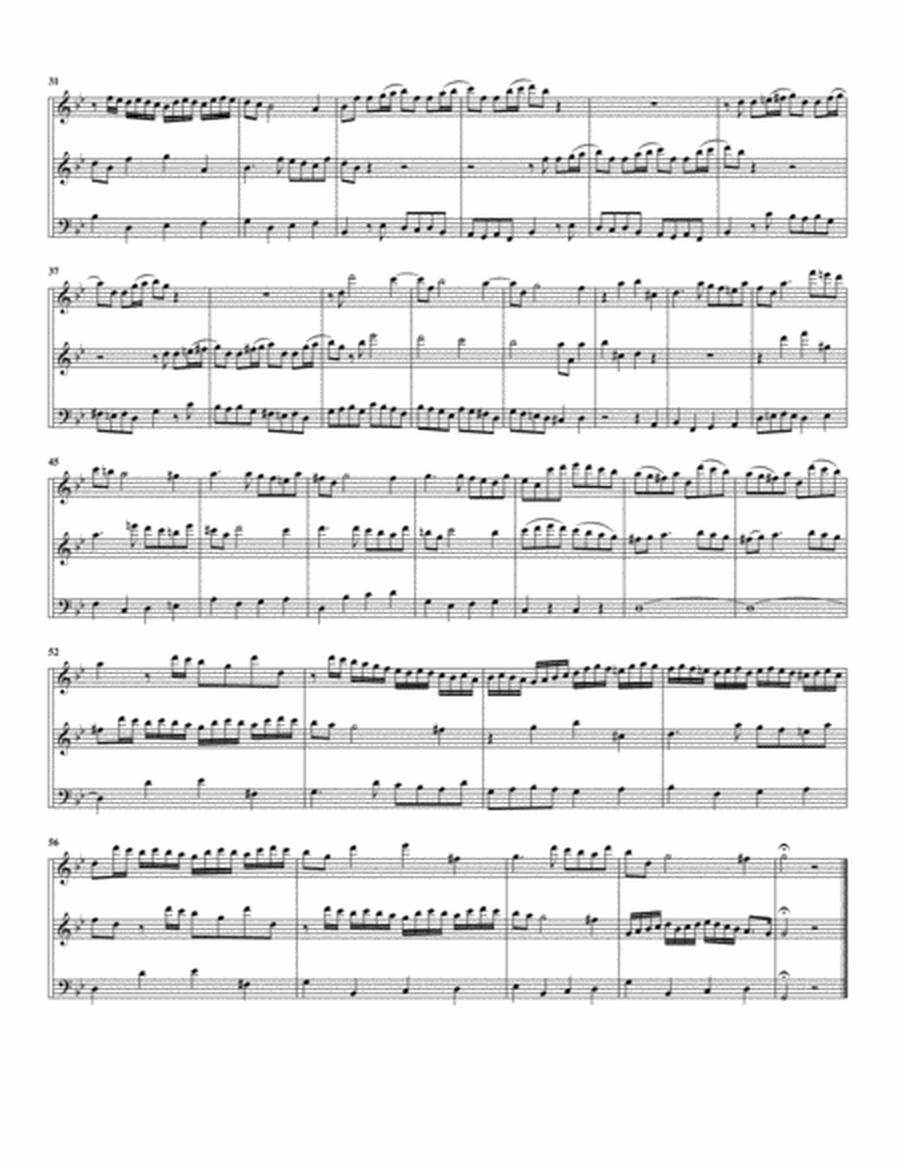Trio sonata QV 2 : 22 (Anh. 14) (arrangement for 3 recorders)