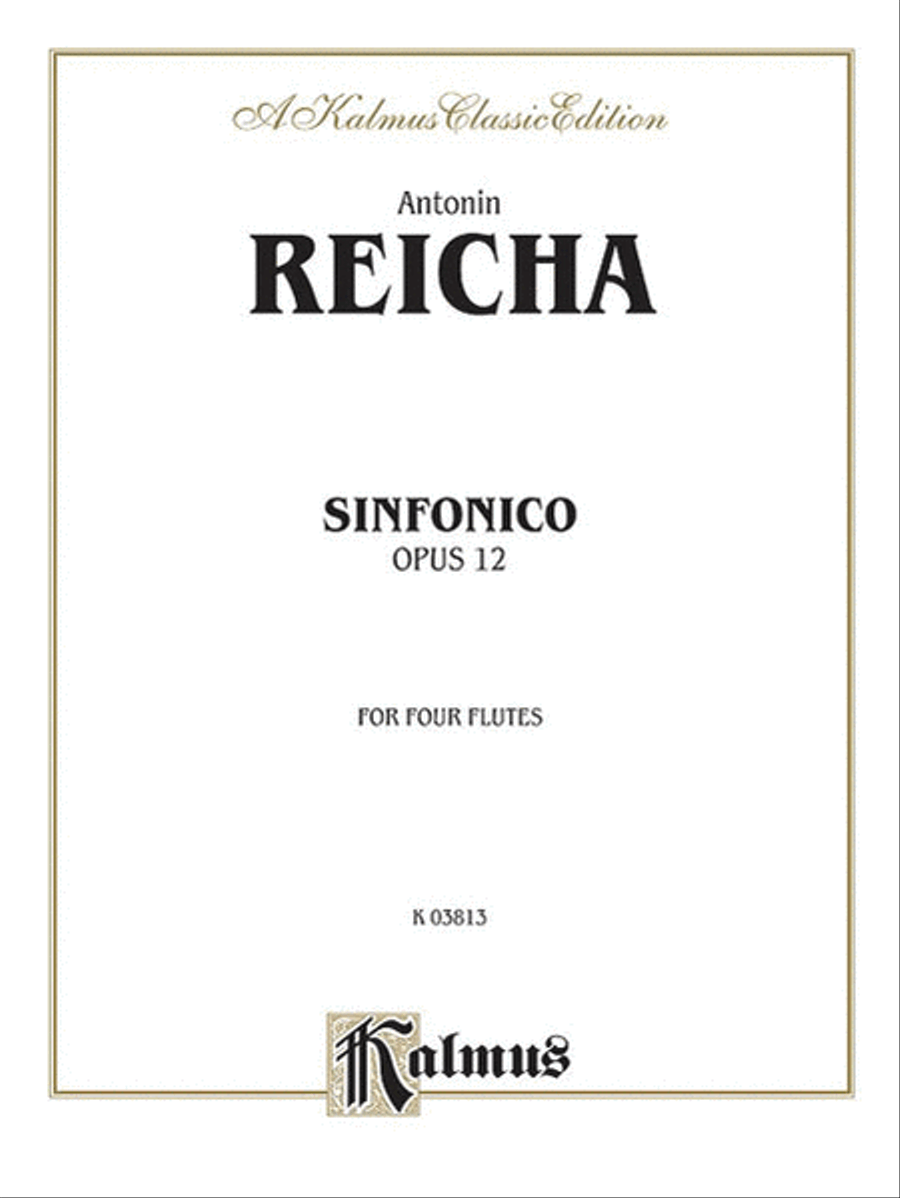 Sinfonica for Four Flutes, Op. 12 Flute Quartet scores gallery preview page 1