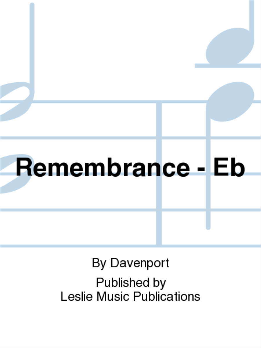 Remembrance Voice Solo scores gallery preview page 1