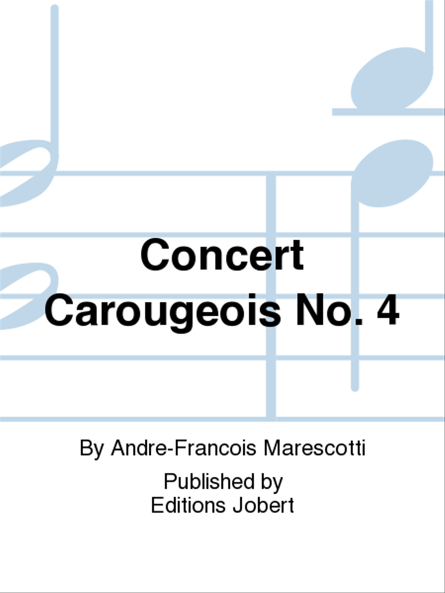 Concert Carougeois No. 4 String Orchestra scores gallery preview page 1