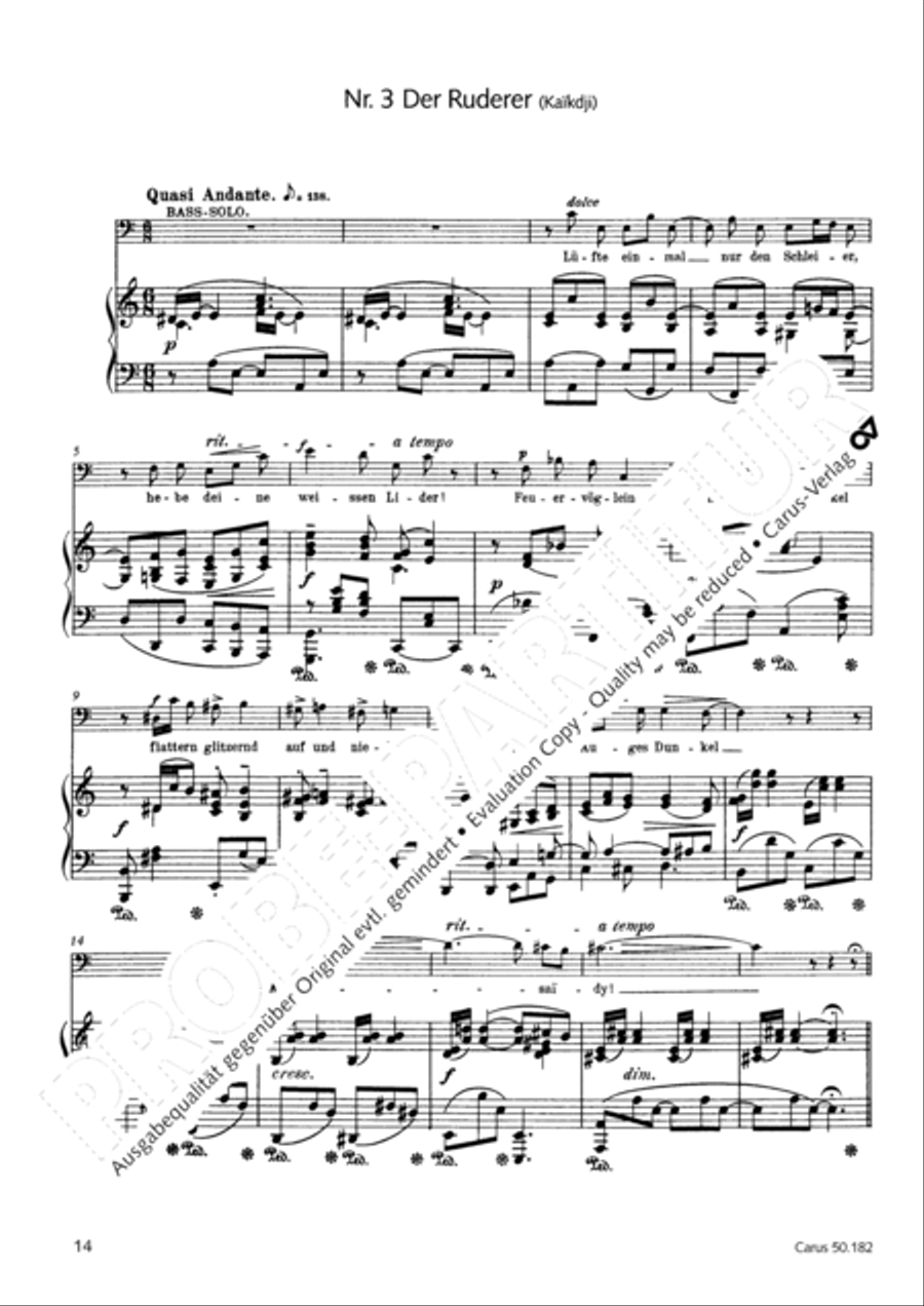 Vom Goldenen Horn 4-Part scores gallery preview page 17