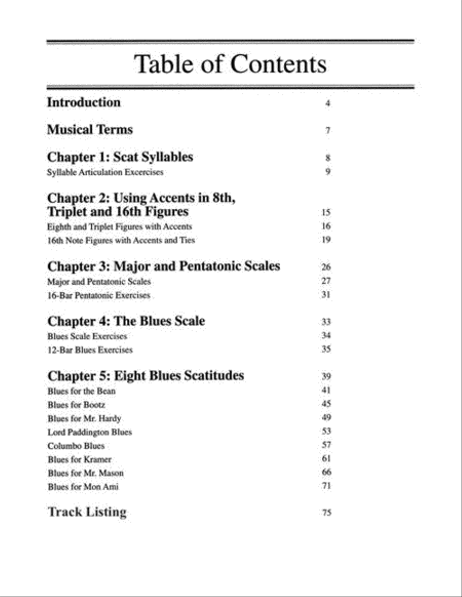 Blues Scatitudes Voice scores gallery preview page 3