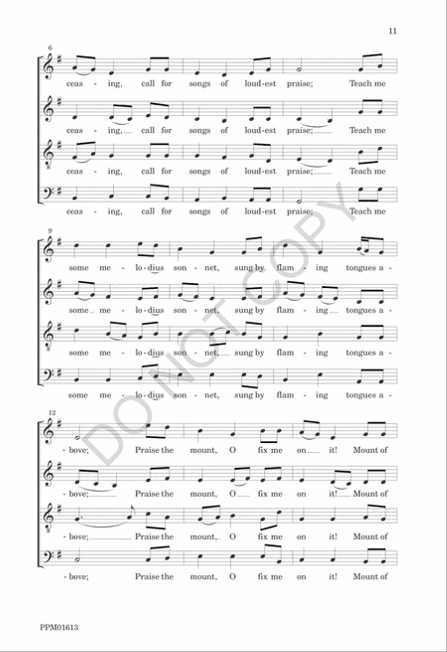 Nine American Folk Hymns 4-Part scores gallery preview page 14