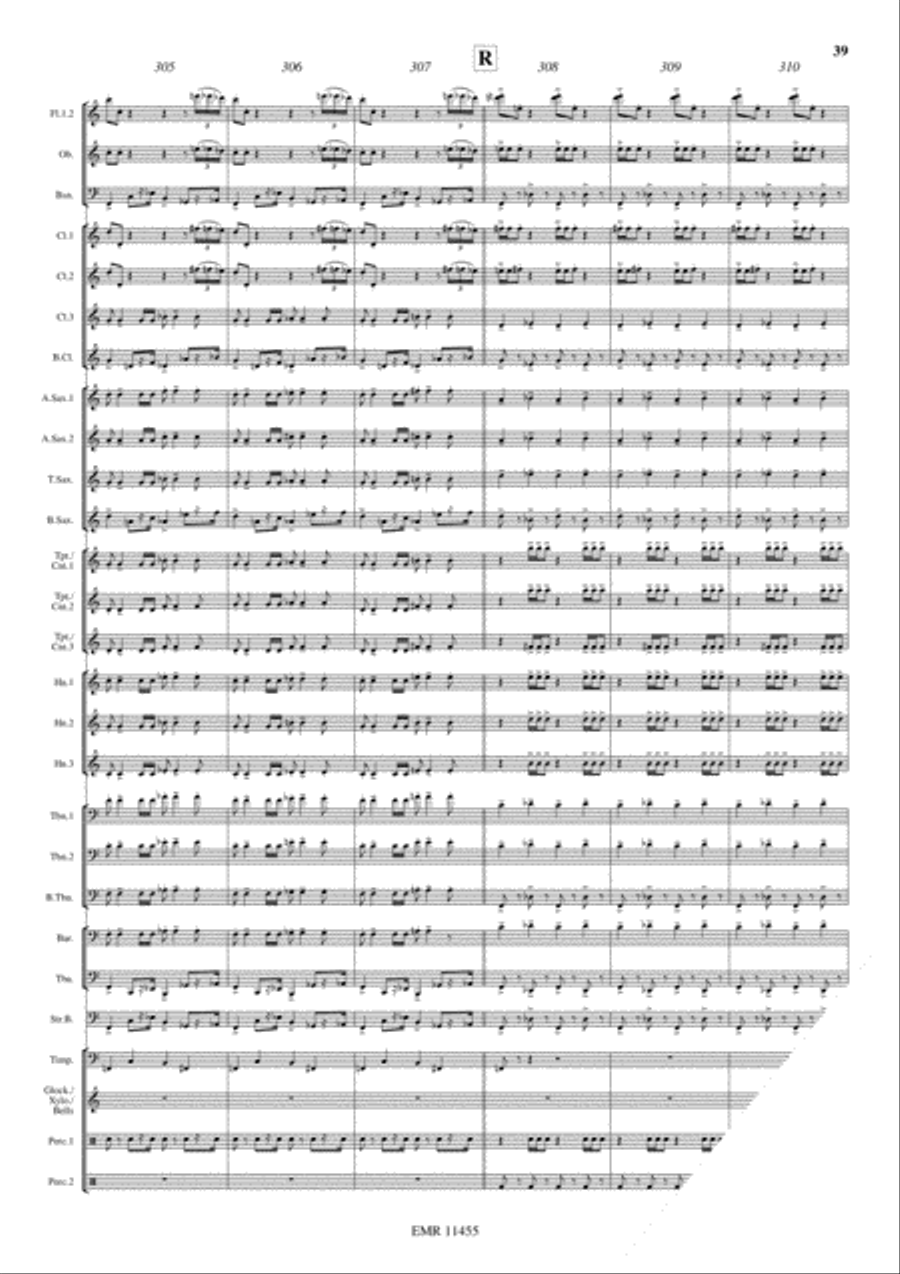 Ben Hur Suite Concert Band scores gallery preview page 40