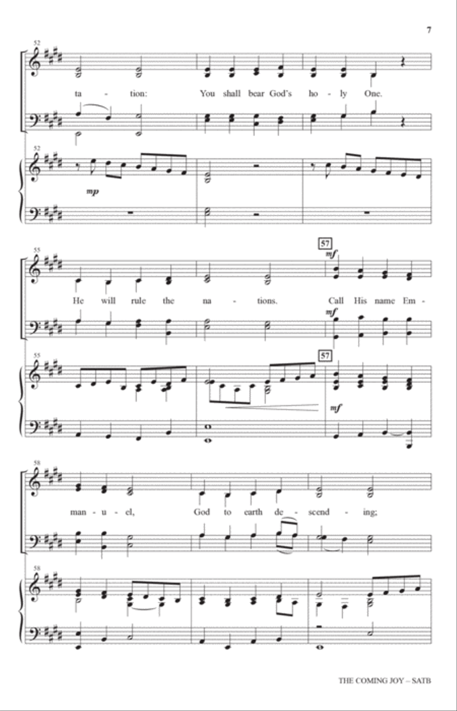 The Coming Joy 4-Part scores gallery preview page 6