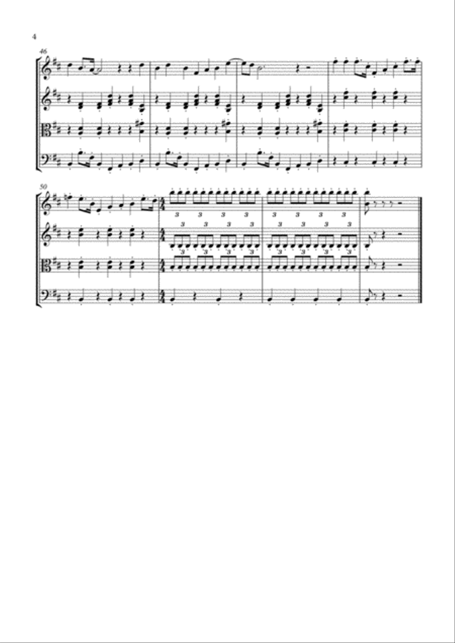 Money Money String Quartet scores gallery preview page 5