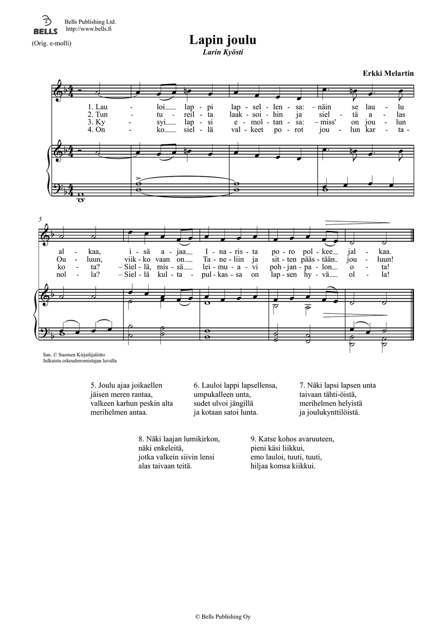 Lapin joulu (D minor)