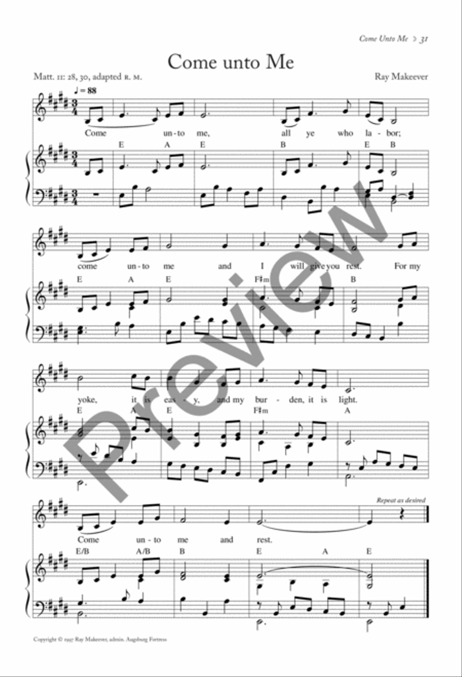 Joyous Light: Evening Prayer Choir scores gallery preview page 16
