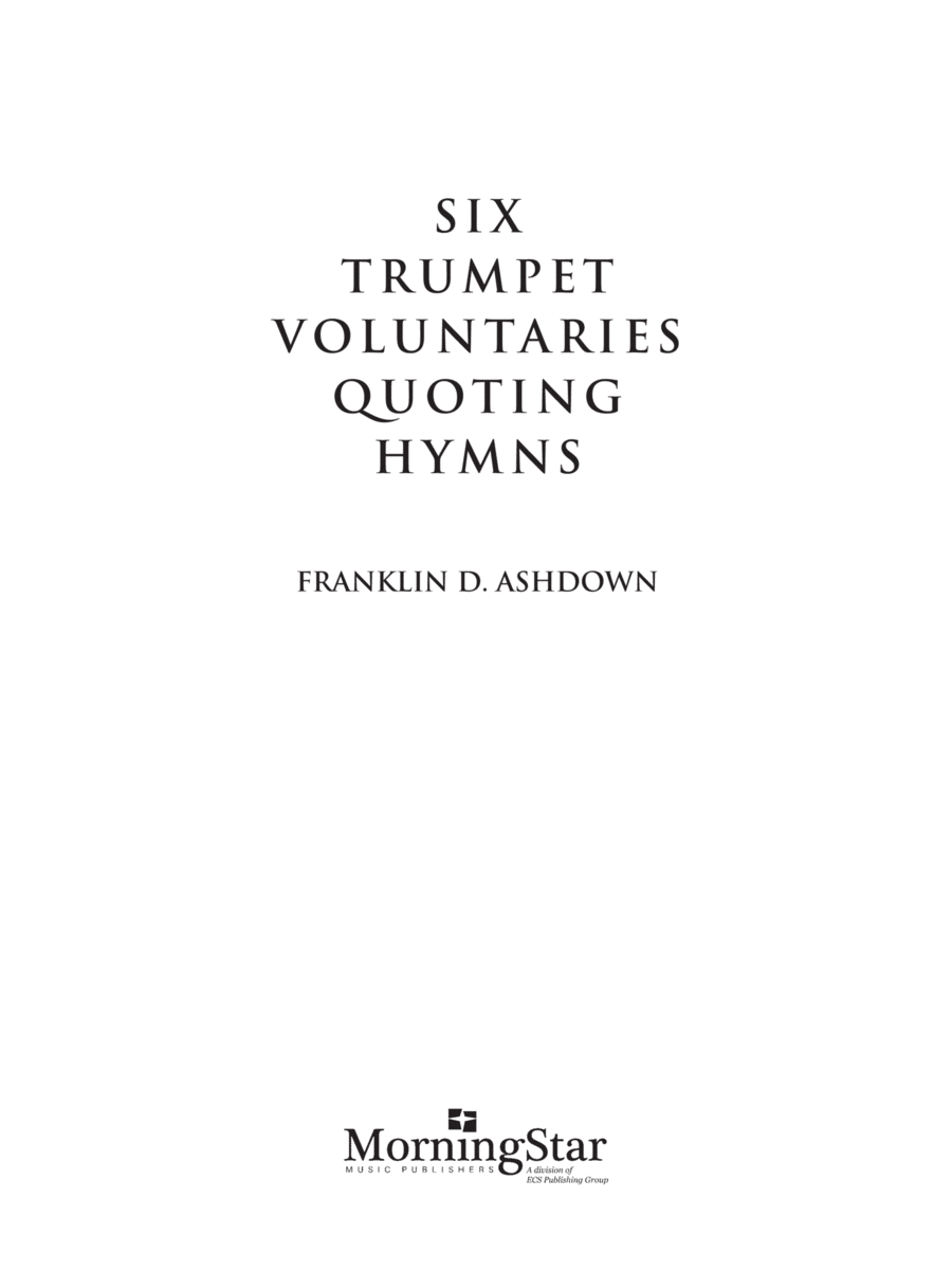 Six Trumpet Voluntaries Quoting Hymns Trumpet scores gallery preview page 1