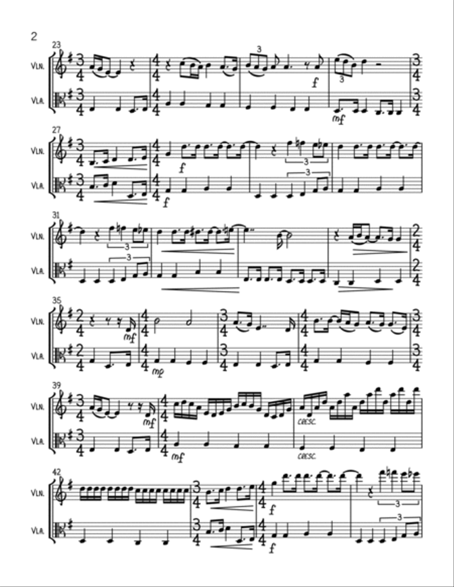 All You Need Is Love String Duet scores gallery preview page 2