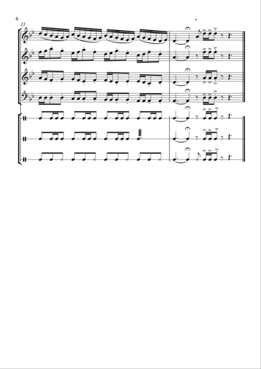 Museu de cera (Wax museum) - for recorder ensemble Recorder scores gallery preview page 6