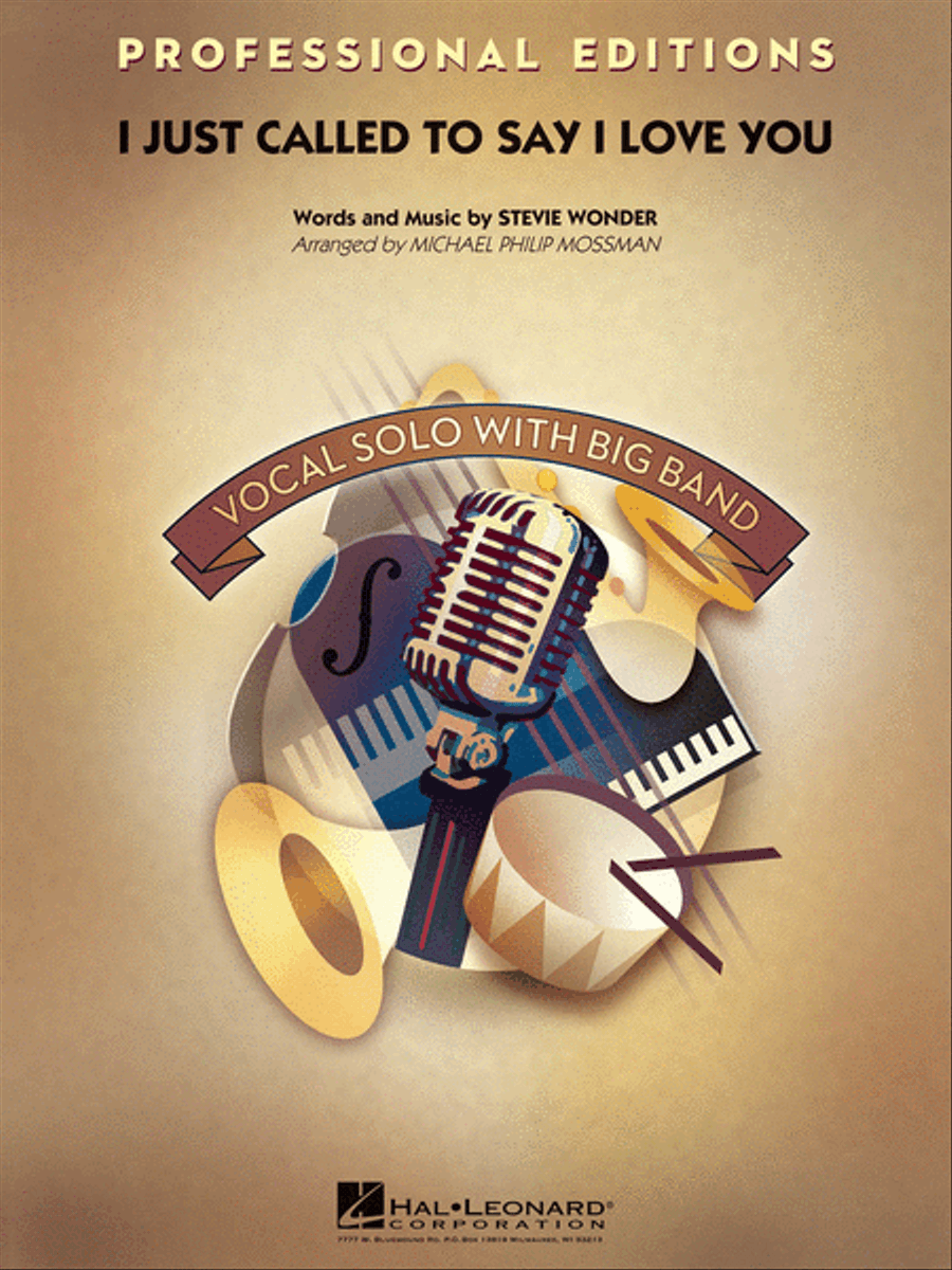 I Just Called to Say I Love You (Key: B-flat) Jazz Ensemble scores gallery preview page 1