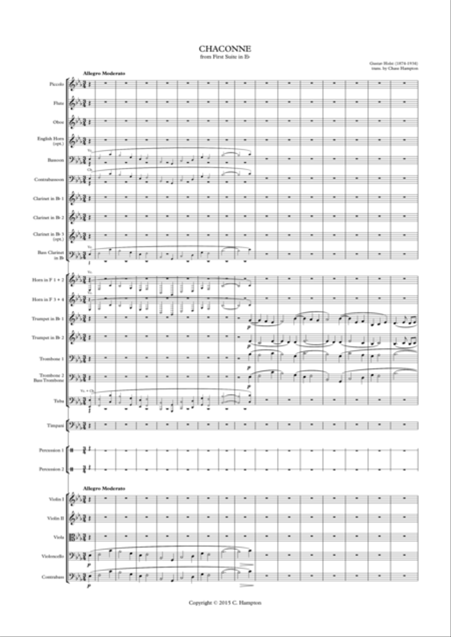 Chaconne Chaconne Full Orchestra scores gallery preview page 2